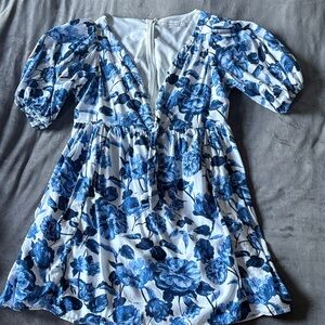 Abercrombie & Fitch Blue Floral Dress